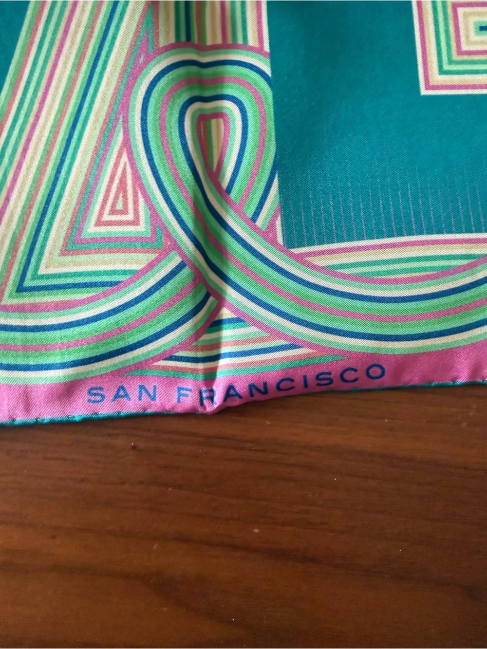 NEW Furious Goose LOVE San Francisco 100% Silk Scarf 25.5” UK